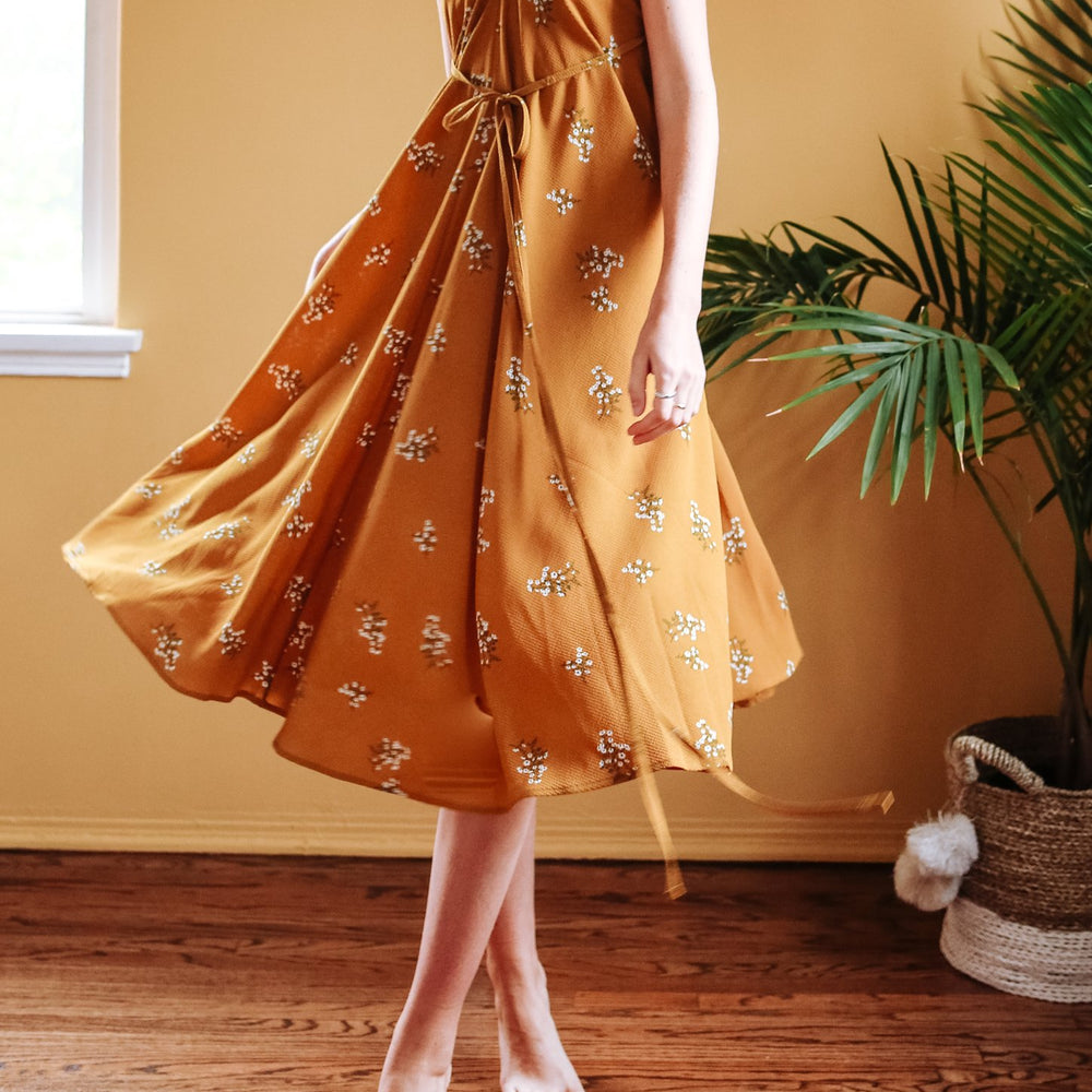 
                      
                        Topanga Dress - Mustard Floral
                      
                    