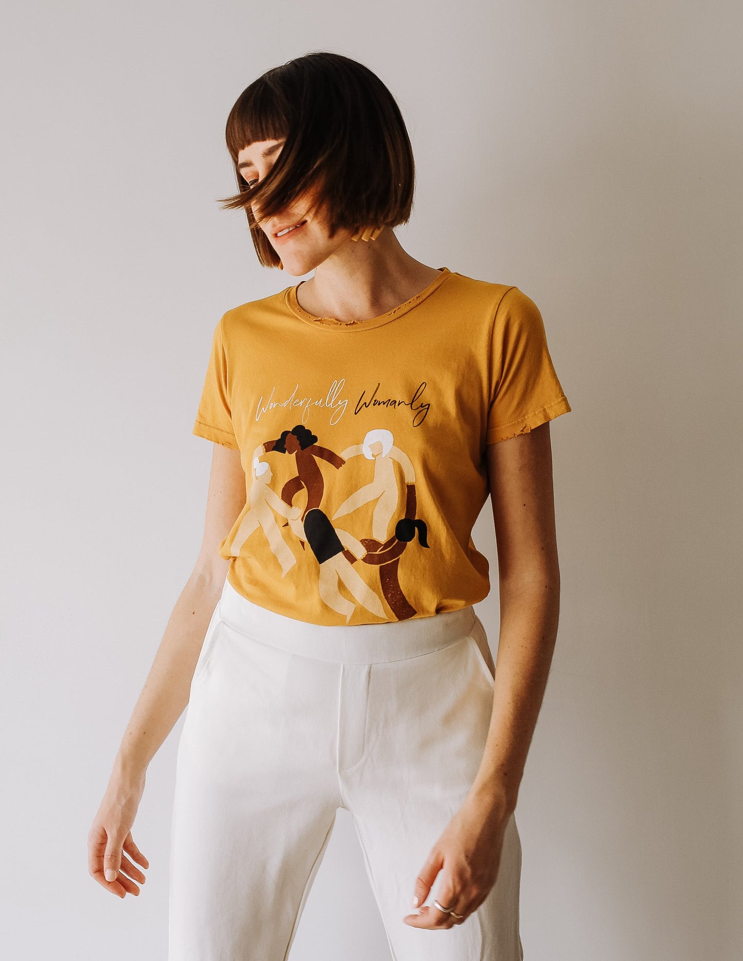 Womanly Tee - Mustard