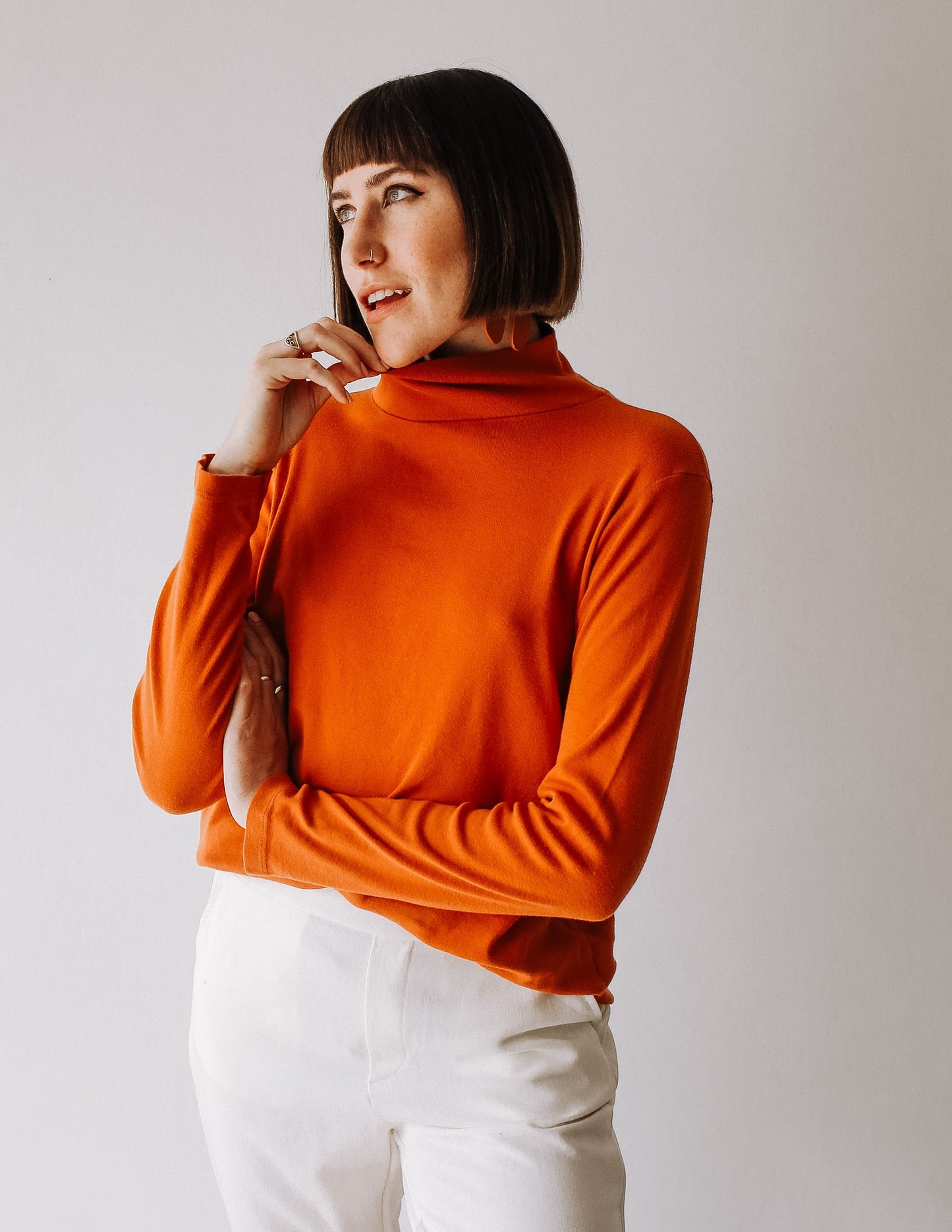 Rust Turtleneck