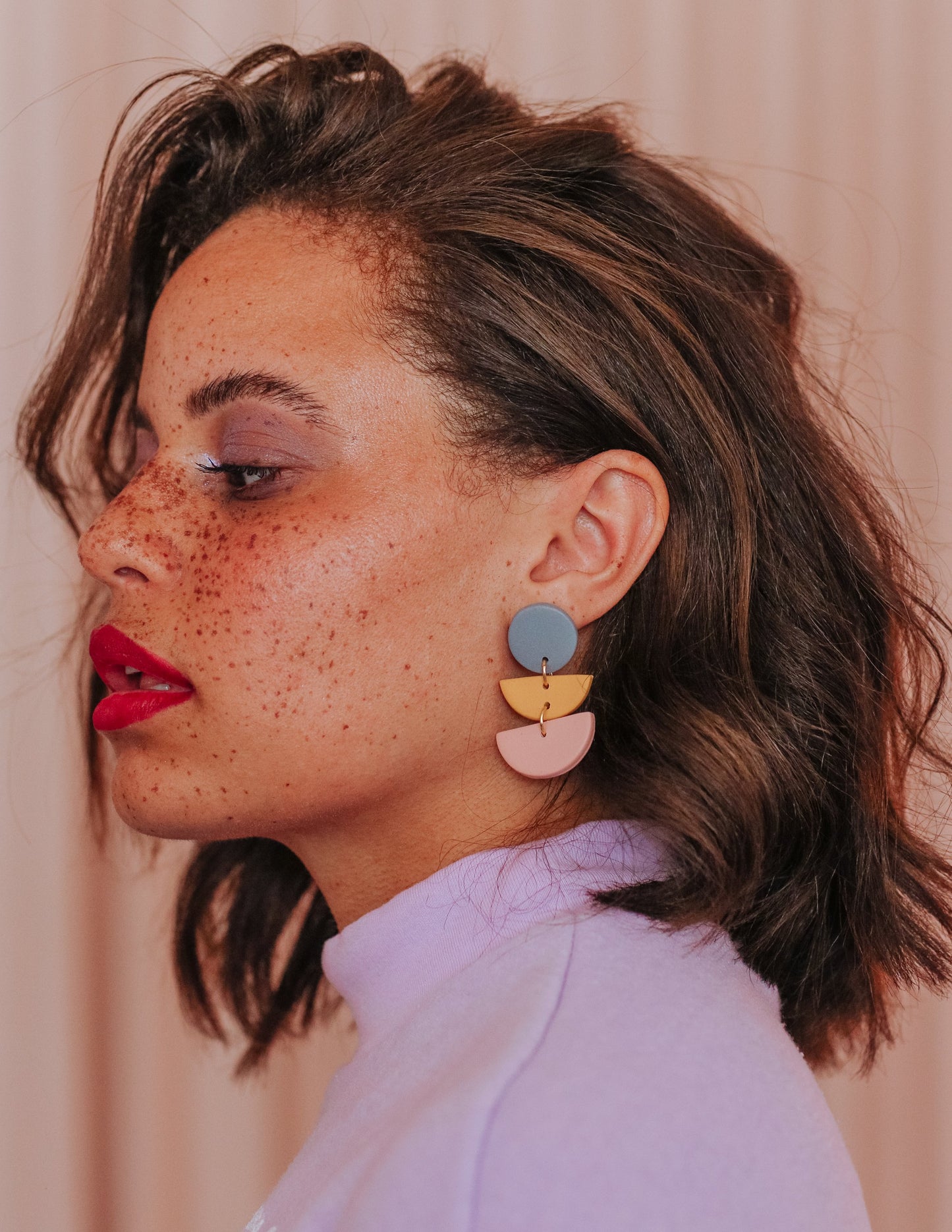 Color Block Earrings