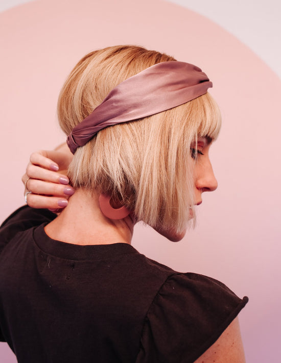 Silk Headwrap - Purple Haze