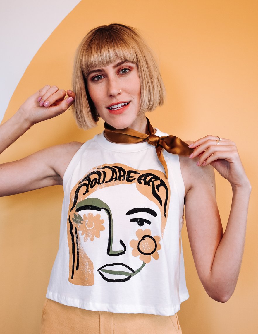 Art Crop Tank