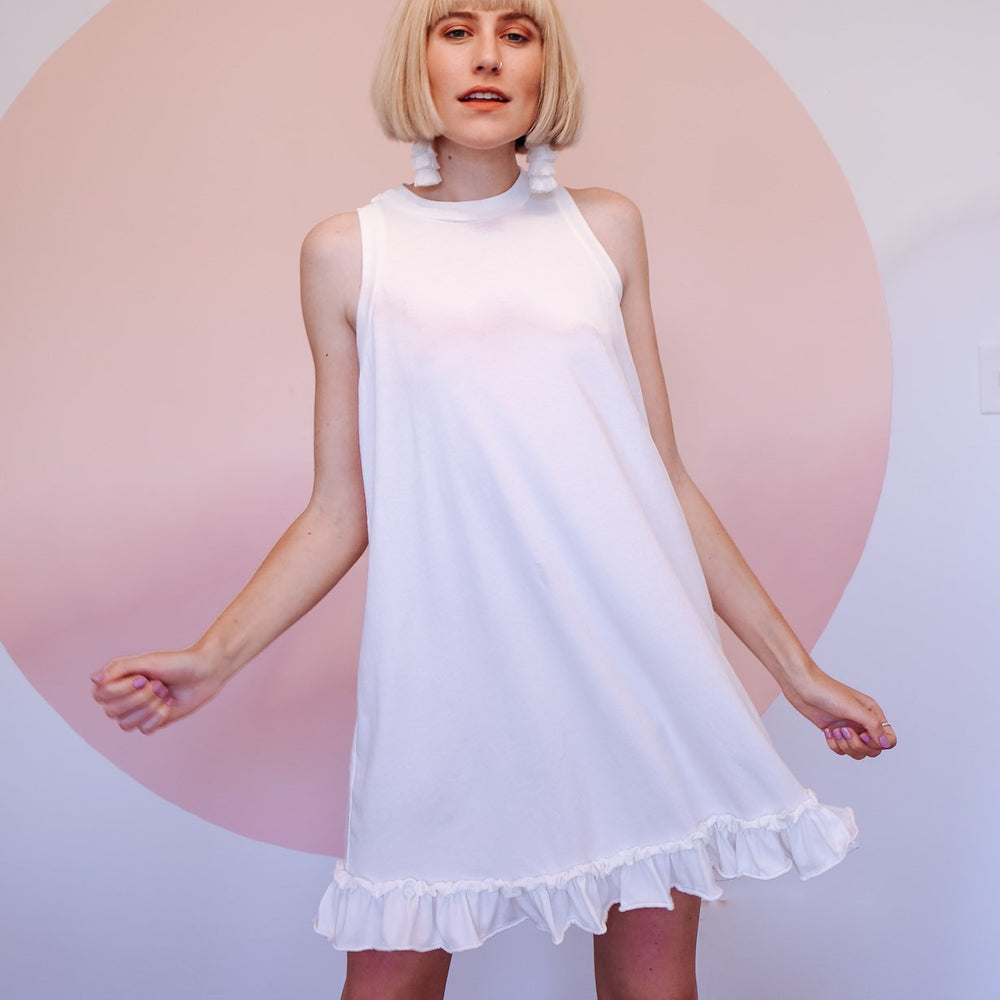 
                      
                        Frill Dress - White
                      
                    