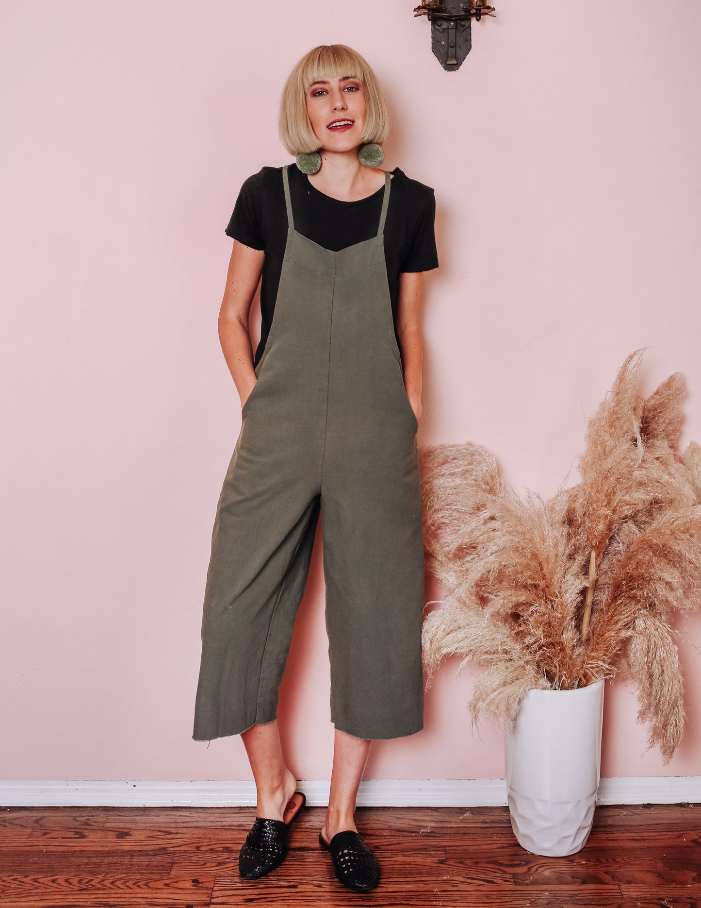 Smock Overalls - Sage