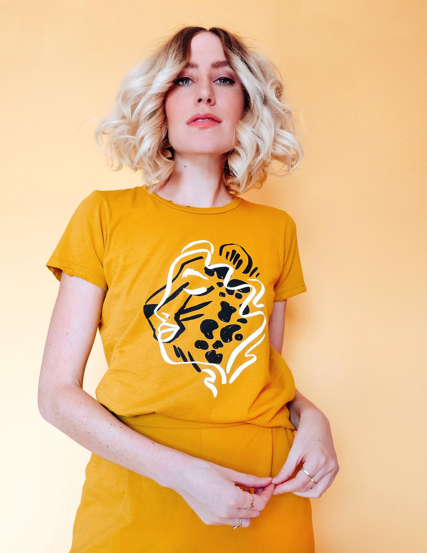 Hear Me Roar Tee - Mustard