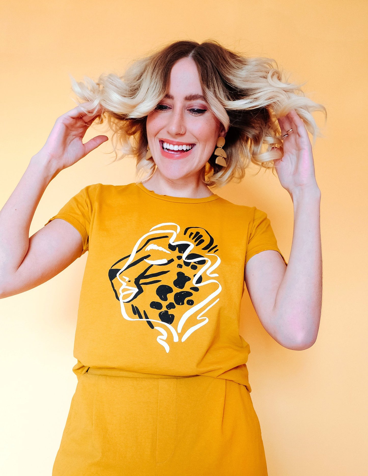 Hear Me Roar Tee - Mustard