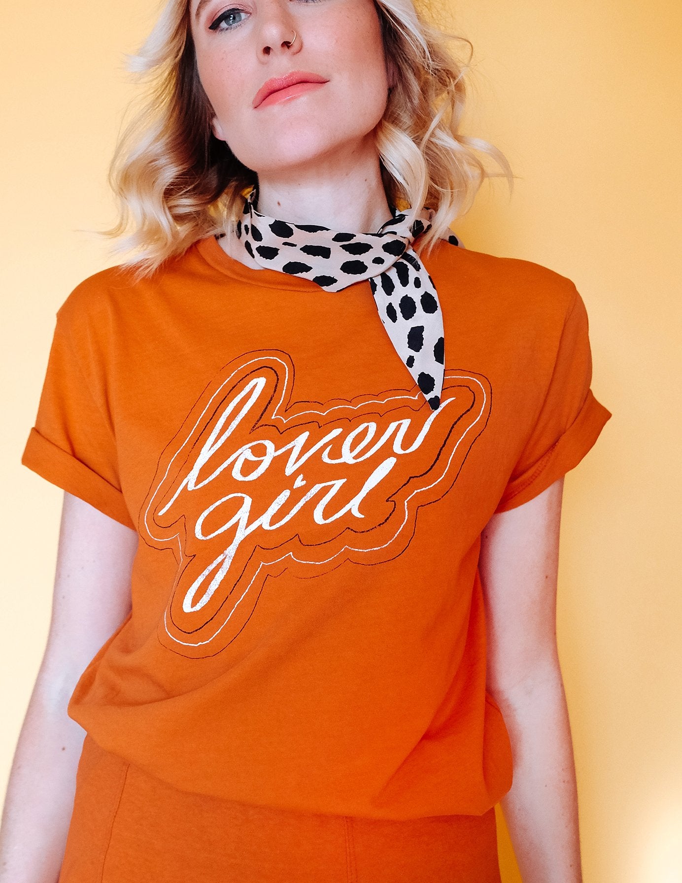 Lover Girl Slouchie Tee - Rust