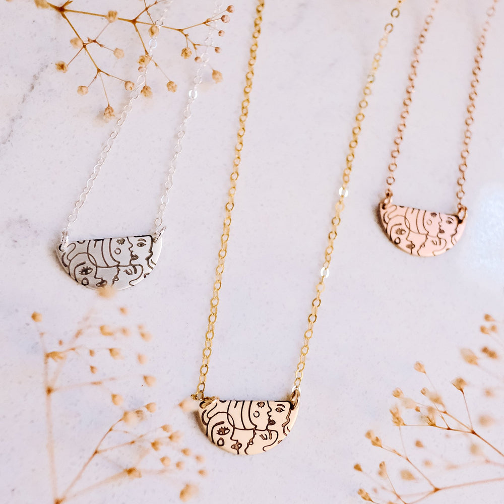 
                      
                        Be(you)tiful Half Moon Necklace
                      
                    