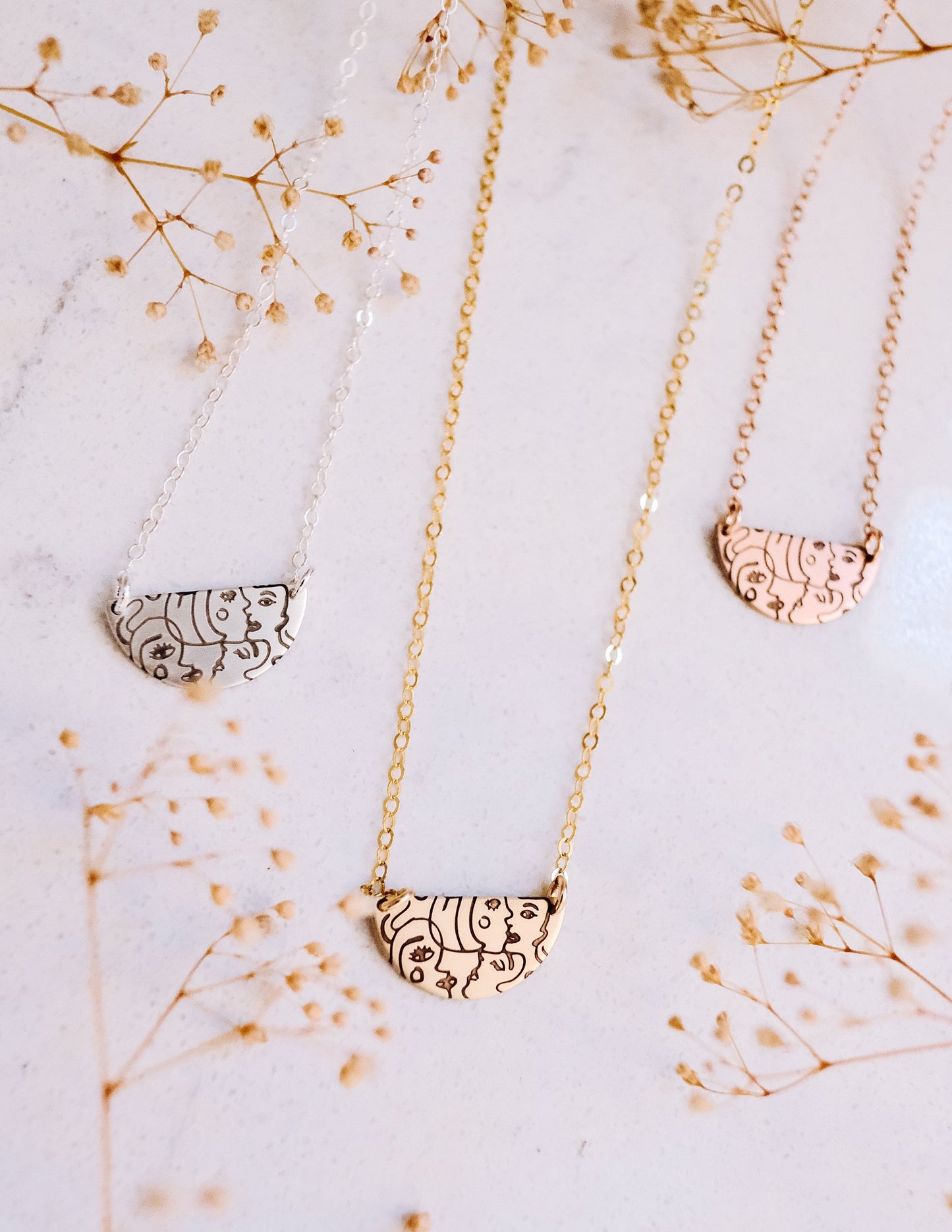 Be(you)tiful Half Moon Necklace