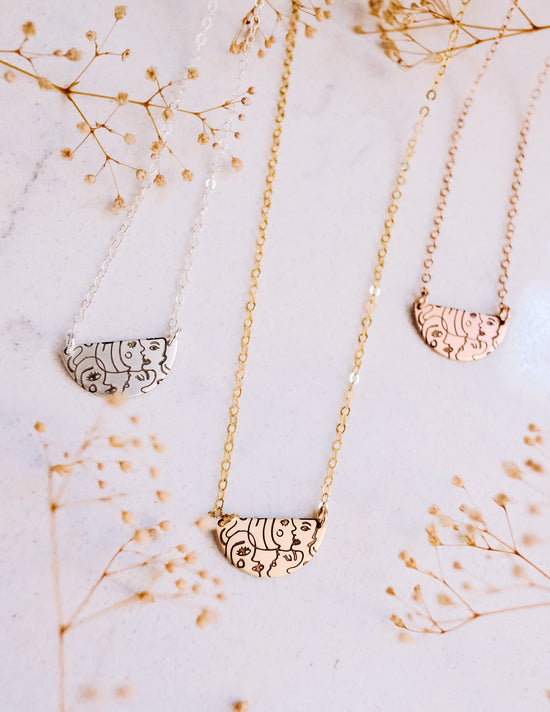 Be(you)tiful Half Moon Necklace