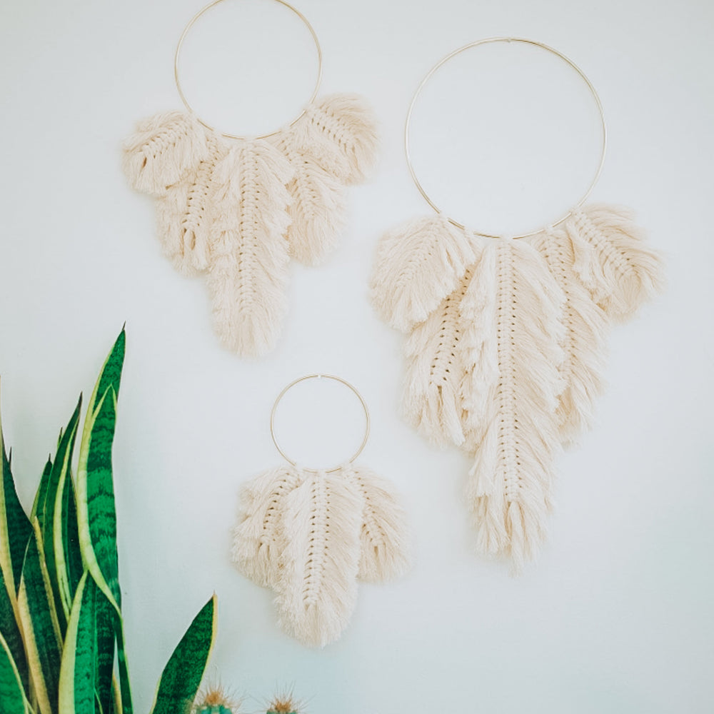 
                      
                        Lark Feathered Wall Hanging
                      
                    