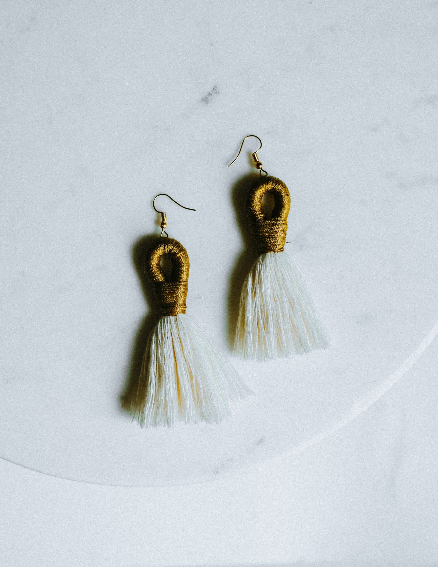 Fringe Earrings - Alabaster + Juniper