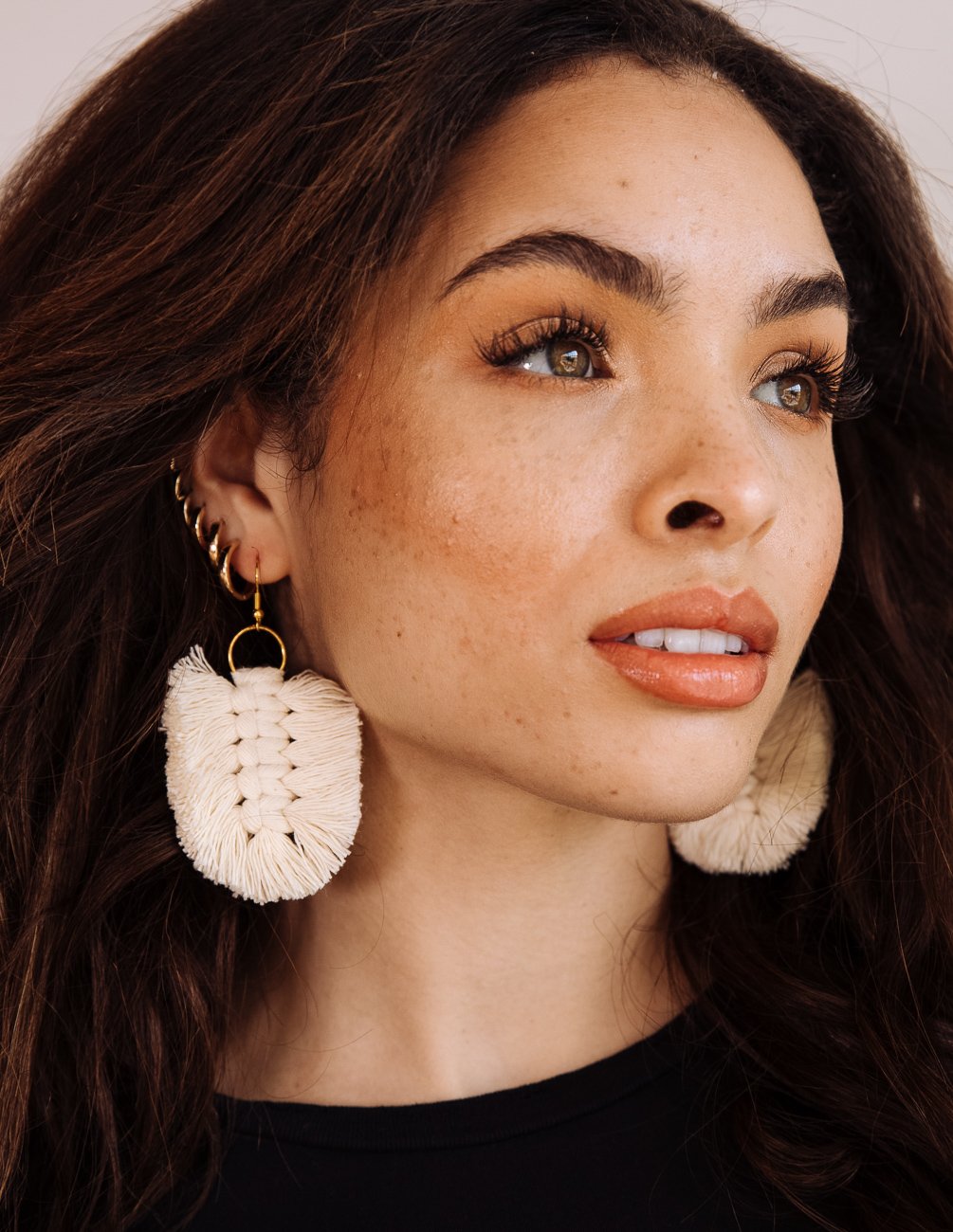 Feathered Earrings - Natural