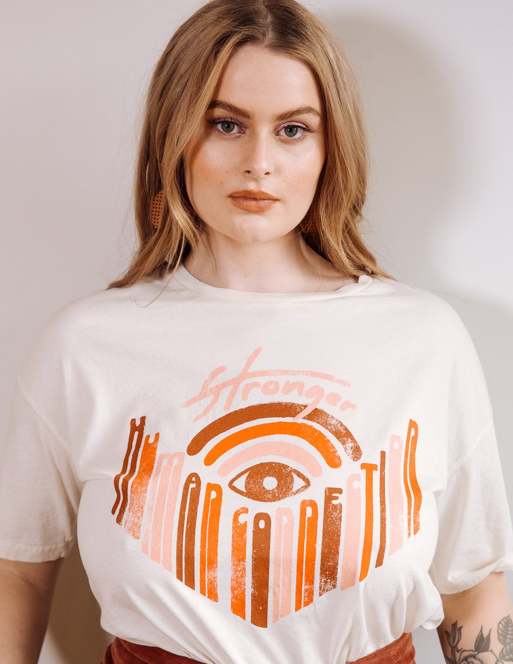 Connection Slouchy Tee - Cream