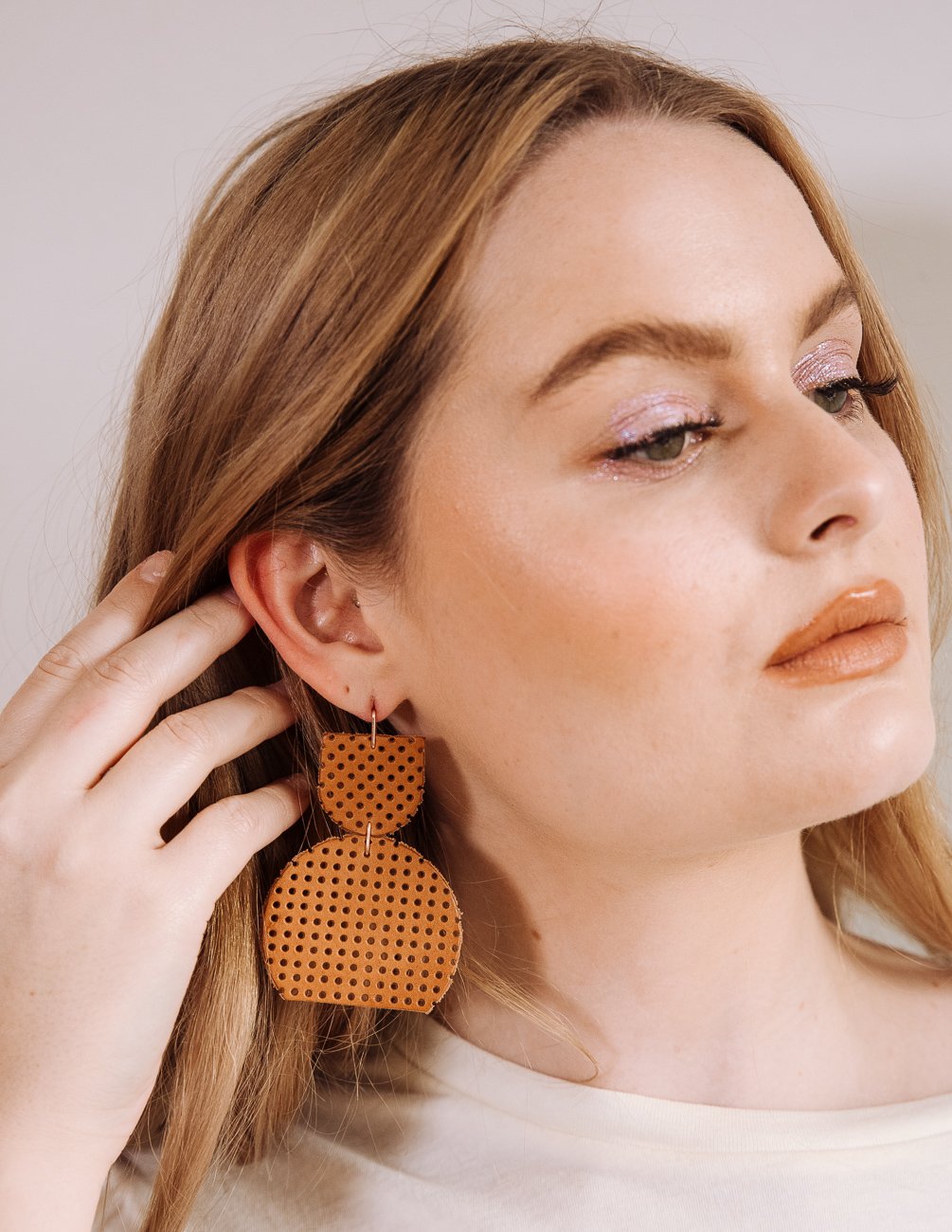 Petra Earrings - Camel