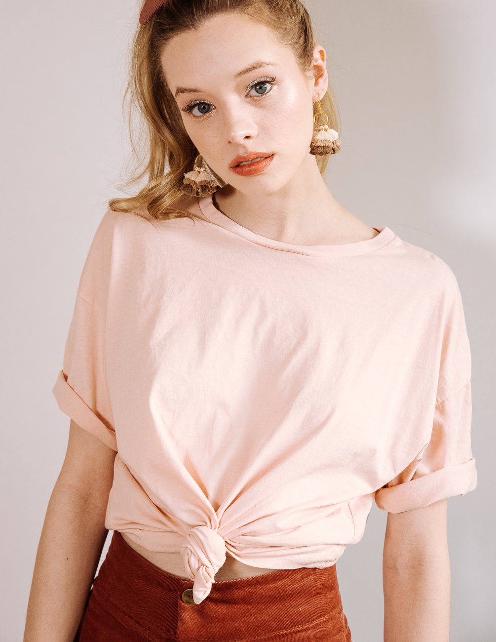 Slouchy Rose Tee