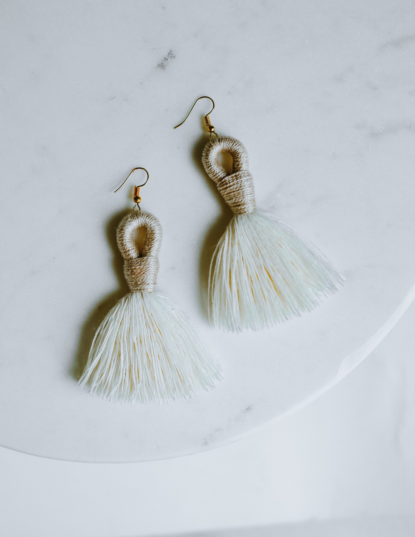 Fringe Earrings - Alabaster + Pearl