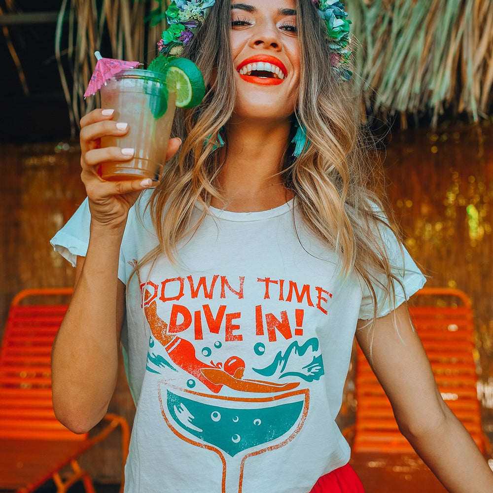 
                      
                        Dive In Tee - White
                      
                    
