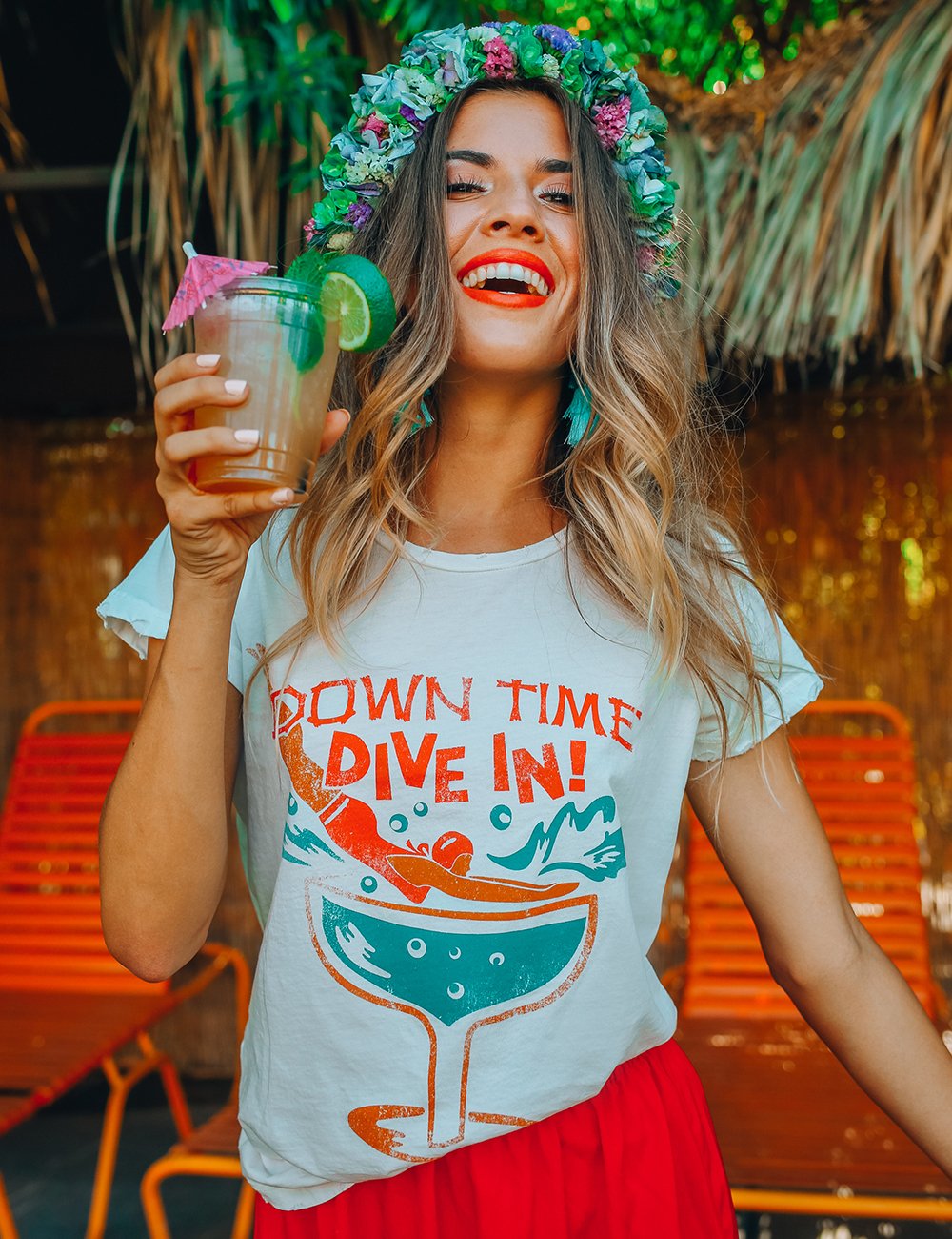 Dive In Tee - White