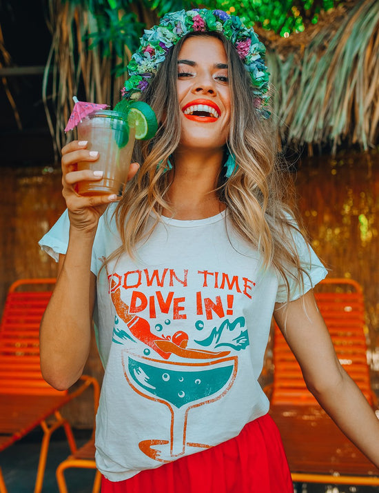 Dive In Tee - White
