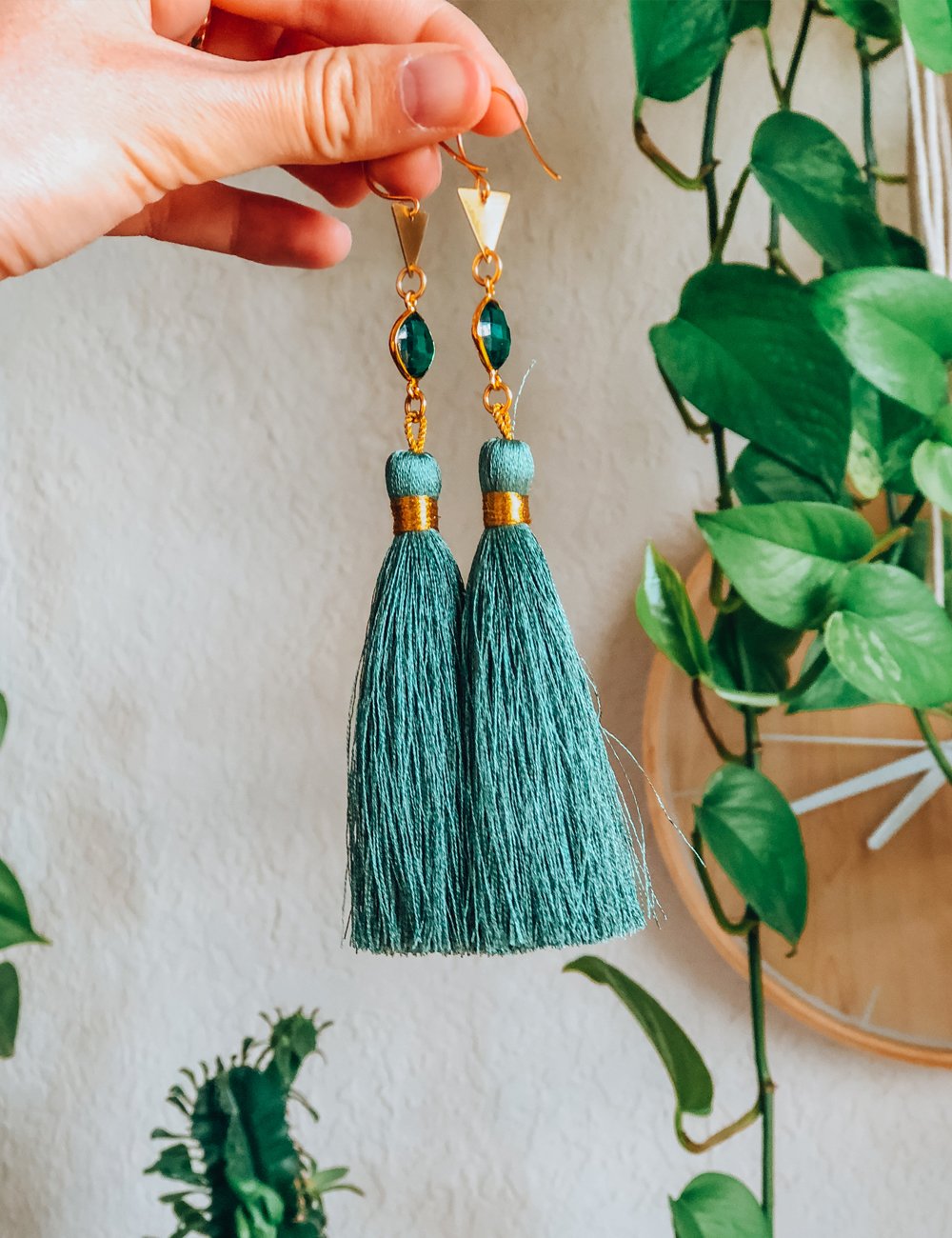 The Helene Earrings - Mint