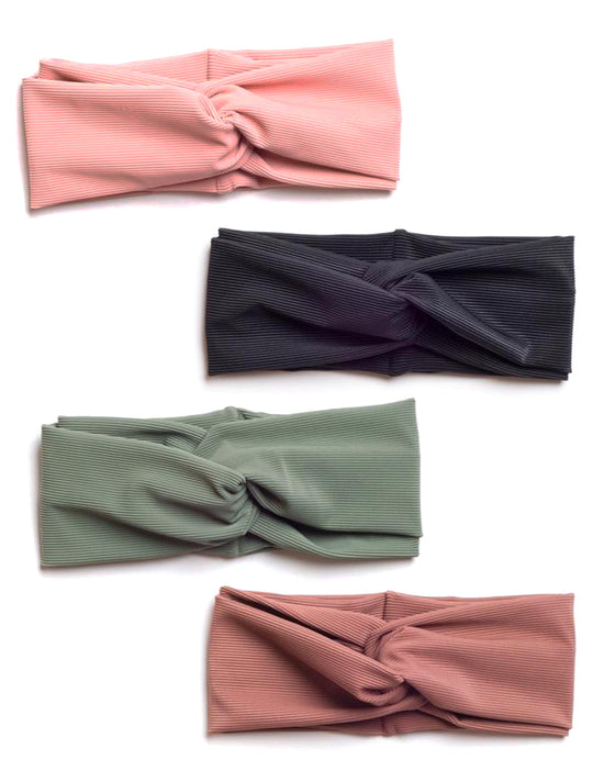 Ribbed Wrap Headbands (Multiple Colors)