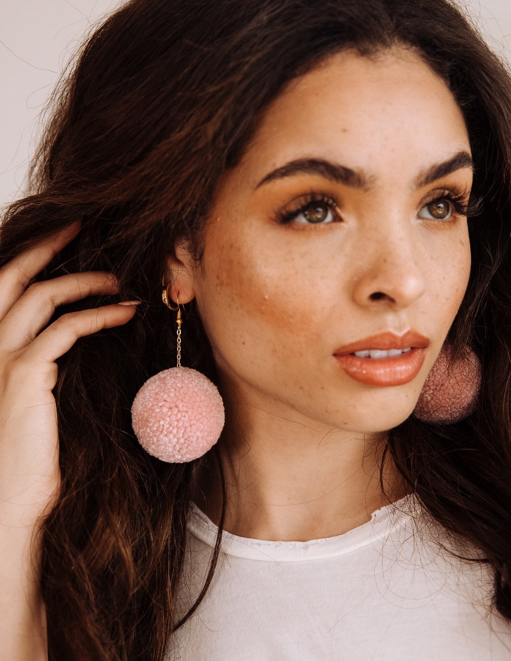 Pom Earrings