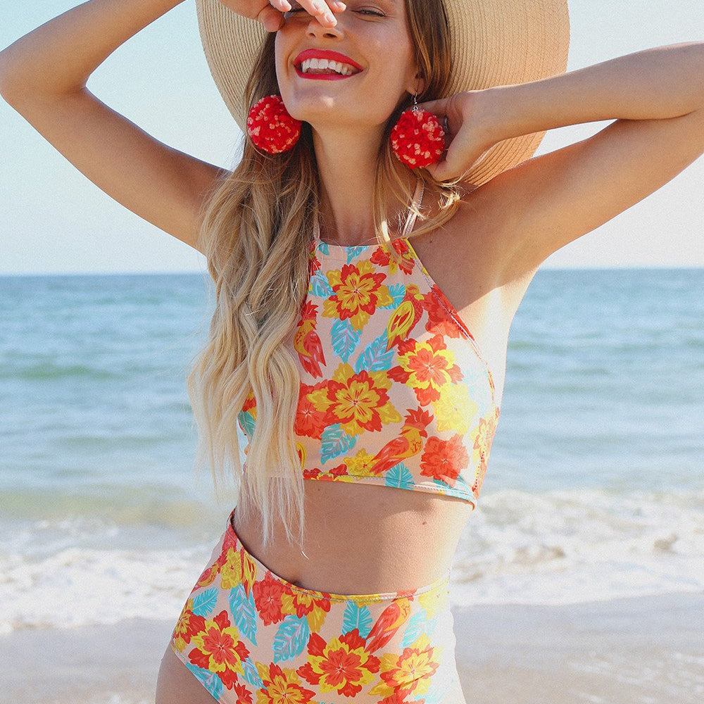 
                      
                        Sweet Suit - High Waisted Bottoms & Halter
                      
                    